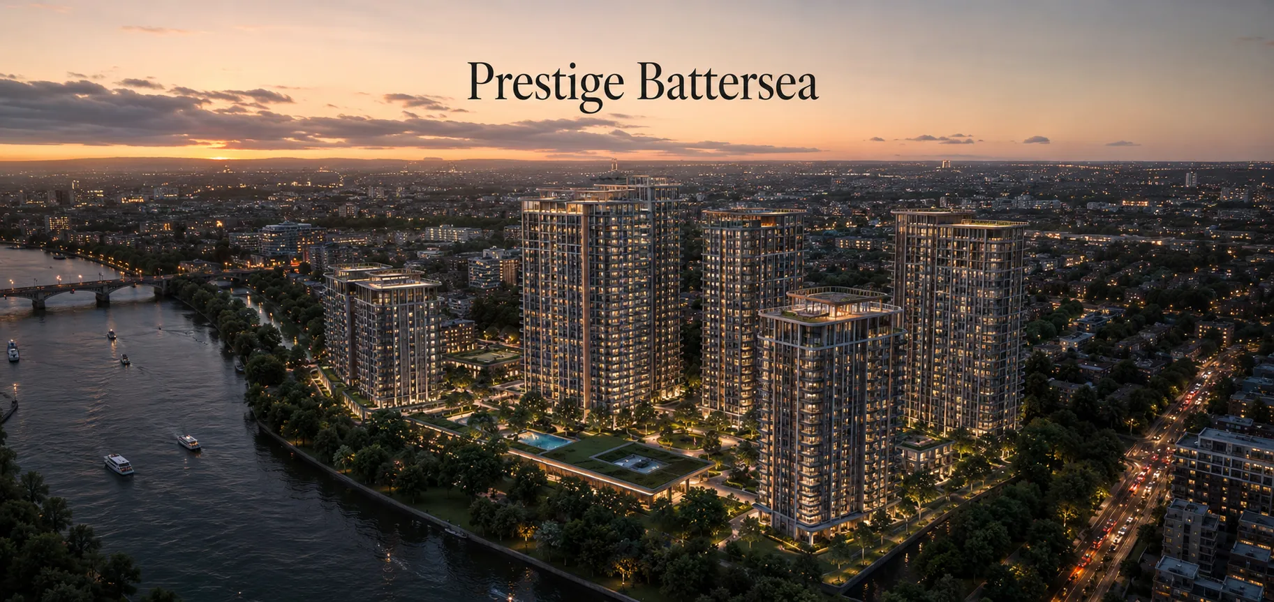 Prestige Battersea Aerial View