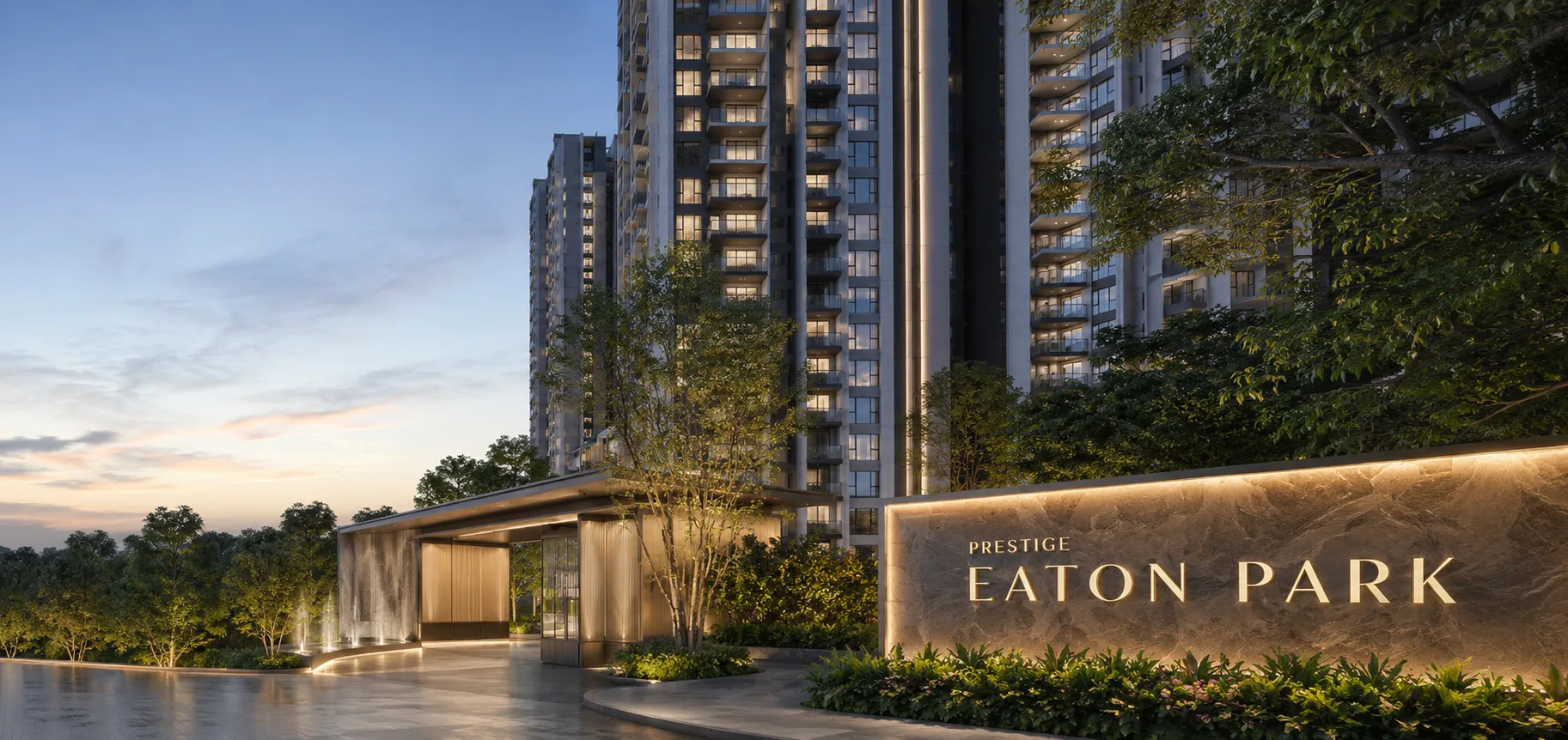 Prestige Eaton Park Entrance View Prestige Eaton Park Entrance View