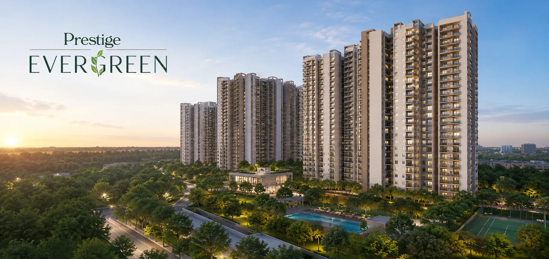 Prestige Evergreen Arial View Prestige Evergreen Arial View