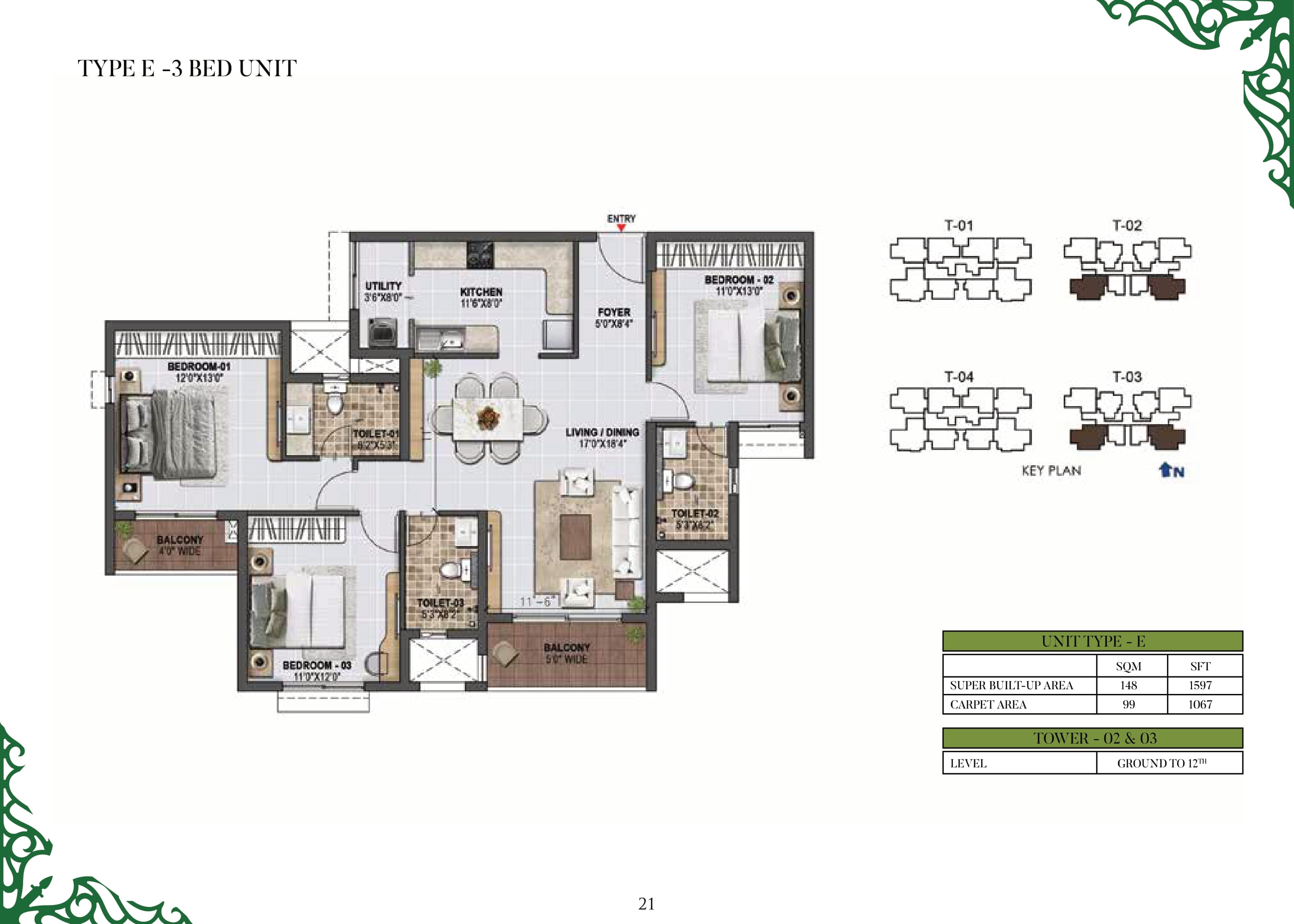 Prestige Green Gabels 1597 Sq Ft