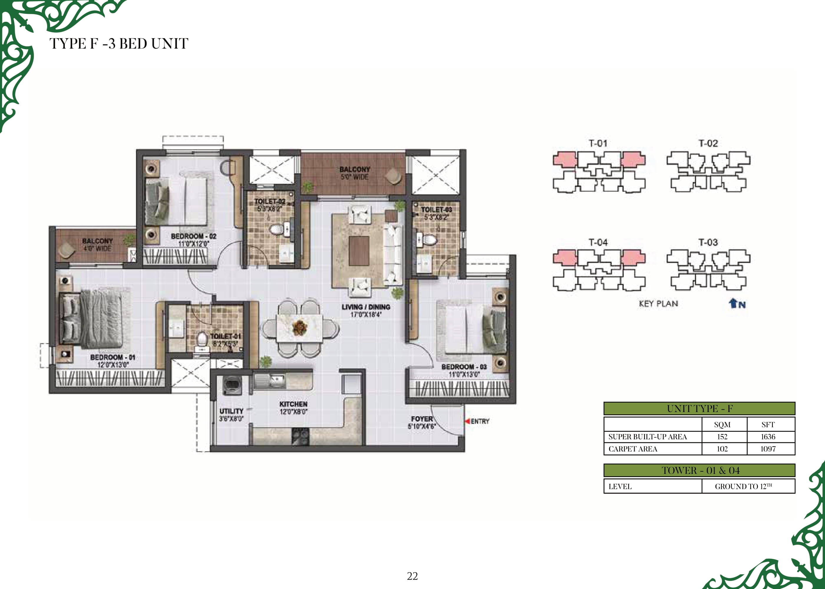 Prestige Green Gabels 1636 Sq Ft