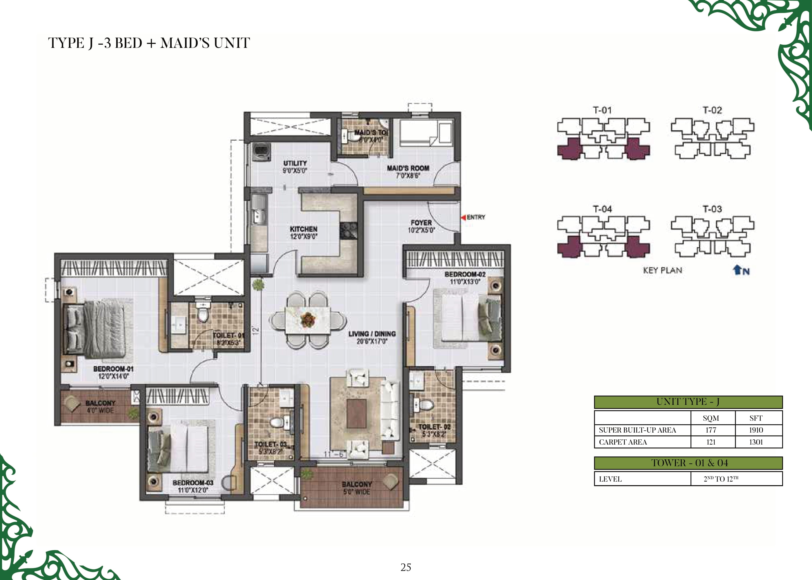 Prestige Green Gabels 1910 Sq Ft