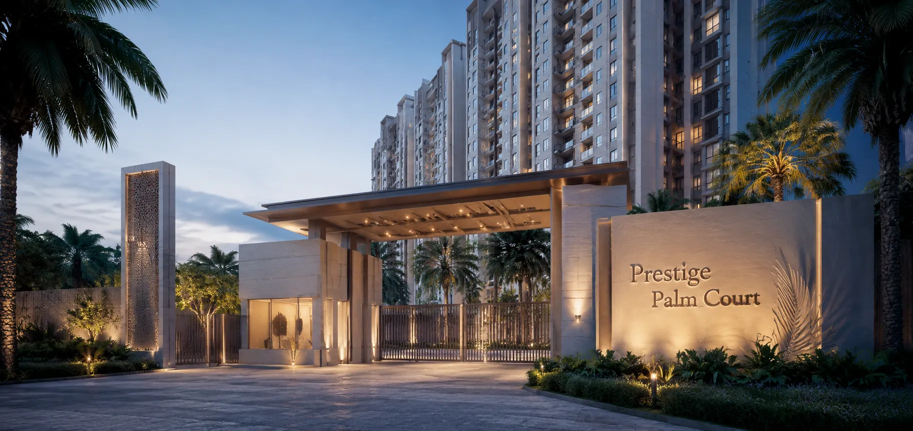 Prestige Palm Court Entrence View