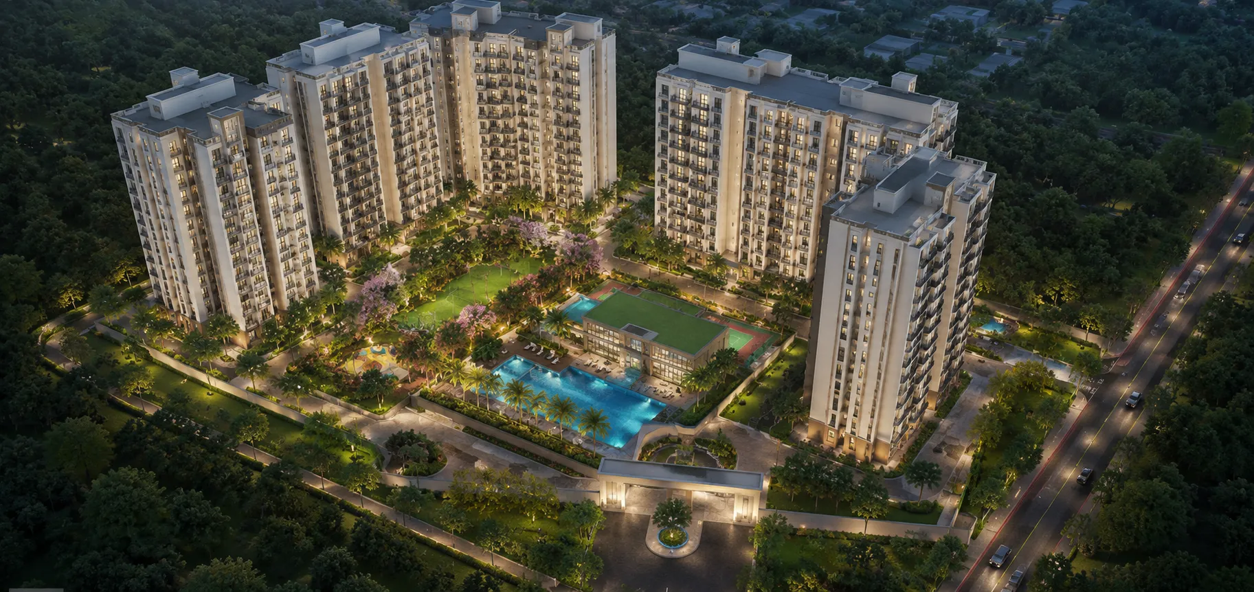 Prestige Palm Court Tower View