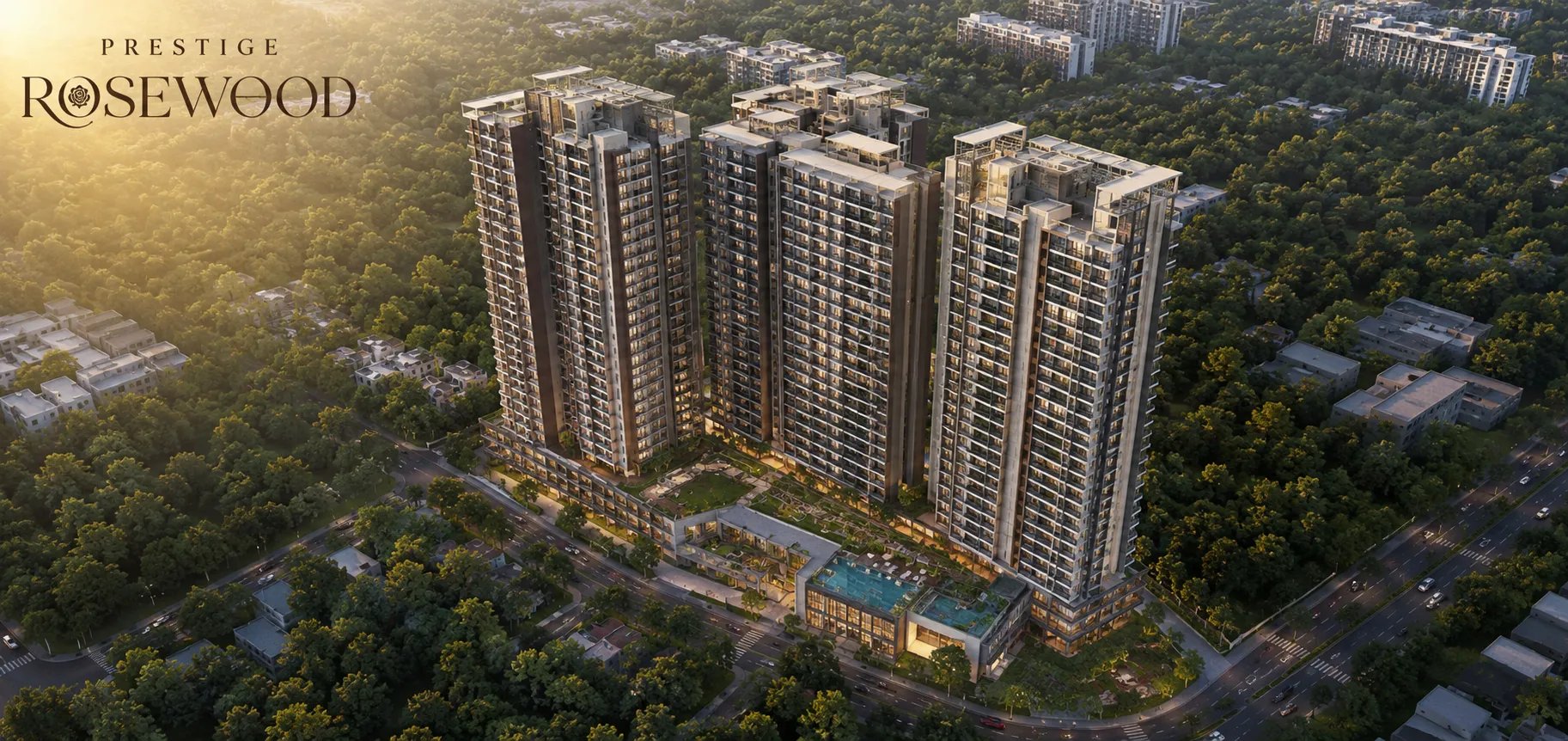 Prestige Rosewood Aerial View
