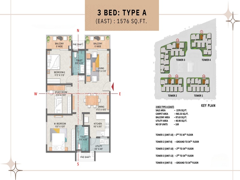 3 BHK Floor Plan