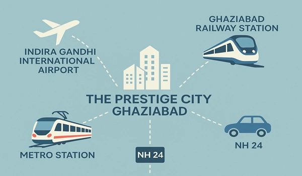 The Prestige City Ghaziabad Connectivity