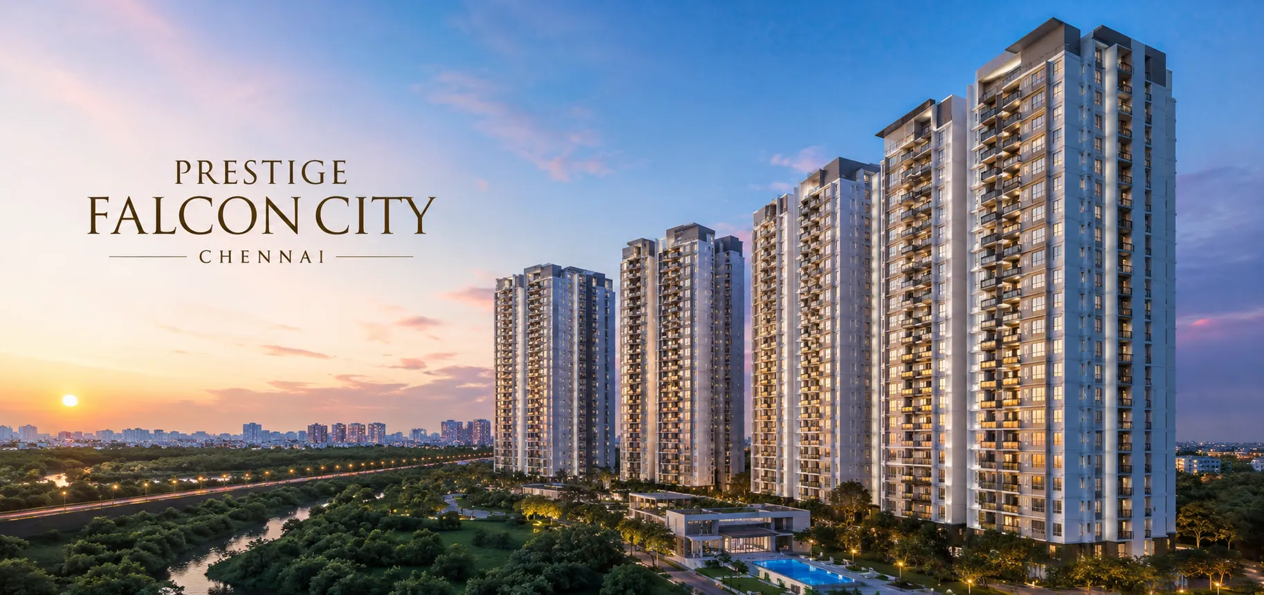 Prestige Falcon City Chennai Swimming Pool View Prestige Falcon City Chennai Swimming Pool View