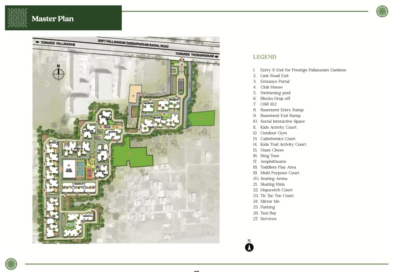 Prestige Pallavaram Gardens Masterplan 