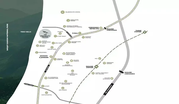 The Prestige City Mulund Location Map